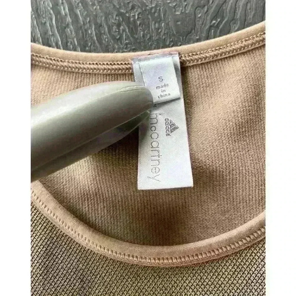 Stella McCartney Adidas Contour Top Sz Small 3/4 Sleeves Compression Pink Gray - Picture 8 of 10